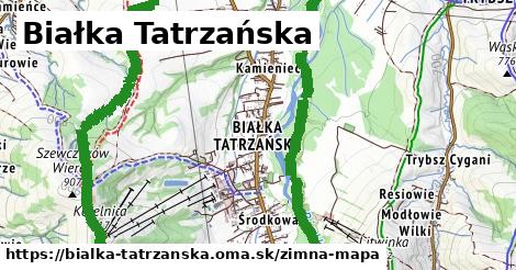 ikona Zimná mapa zimna-mapa v bialka-tatrzanska