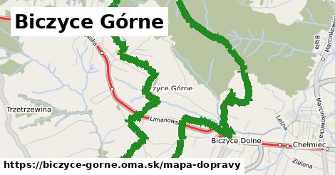 ikona Mapa dopravy mapa-dopravy v biczyce-gorne