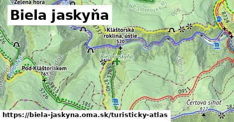 ikona Biela jaskyňa: 0 m trás turisticky-atlas v biela-jaskyna