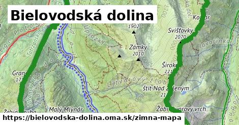 ikona Zimná mapa zimna-mapa v bielovodska-dolina