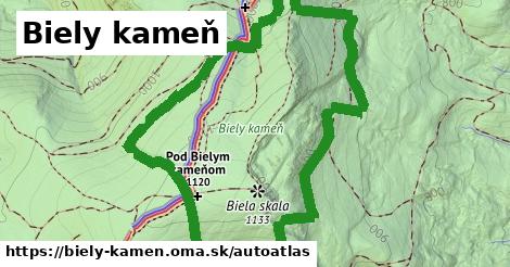 ikona Mapa autoatlas v biely-kamen