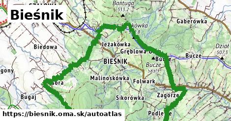 ikona Mapa autoatlas v biesnik