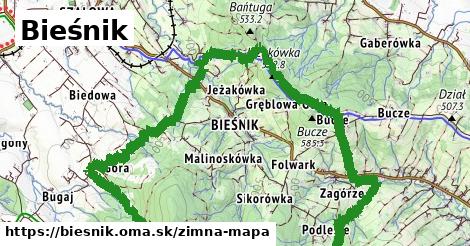 ikona Zimná mapa zimna-mapa v biesnik