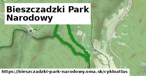 ikona Bieszczadzki Park Narodowy: 0 m trás cykloatlas v bieszczadzki-park-narodowy