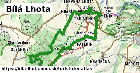 ikona Turistická mapa turisticky-atlas v bila-lhota