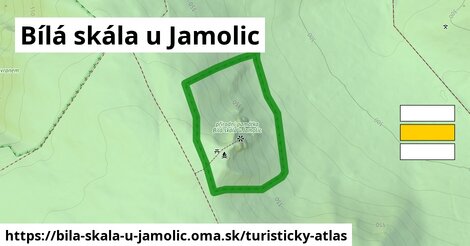 Bílá skála u Jamolic