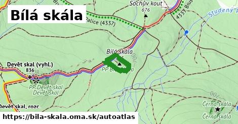 ikona Mapa autoatlas v bila-skala