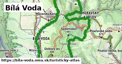 ikona Turistická mapa turisticky-atlas v bila-voda