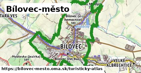 ikona Turistická mapa turisticky-atlas v bilovec-mesto