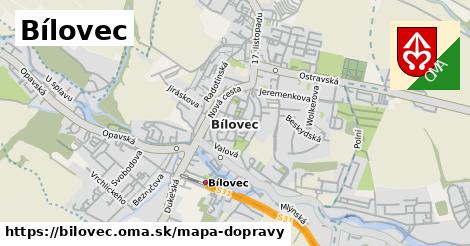 ikona Mapa dopravy mapa-dopravy v bilovec