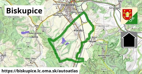 ikona Mapa autoatlas v biskupice.lc