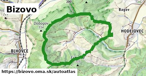 ikona Mapa autoatlas v bizovo