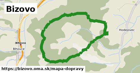 ikona Bizovo: 0 m trás mapa-dopravy v bizovo