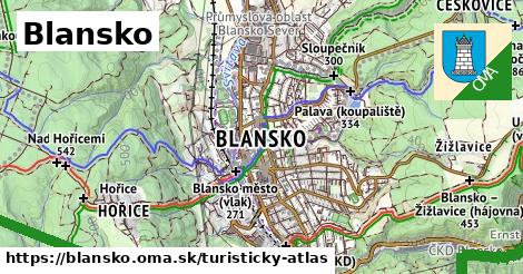 ikona Turistická mapa turisticky-atlas v blansko