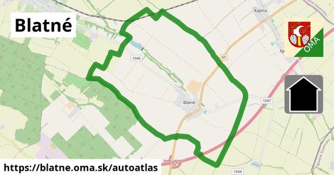 ikona Mapa autoatlas v blatne