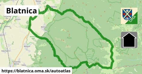 ikona Mapa autoatlas v blatnica