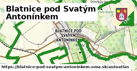 ikona Mapa autoatlas v blatnice-pod-svatym-antoninkem