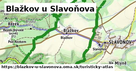 ikona Blažkov u Slavoňova: 2,5 km trás turisticky-atlas v blazkov-u-slavonova