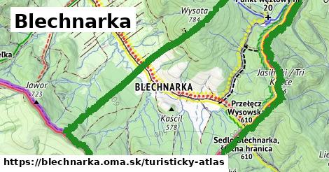 ikona Turistická mapa turisticky-atlas v blechnarka