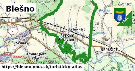 ikona Turistická mapa turisticky-atlas v blesno