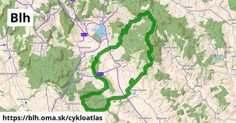 ikona Blh: 8,1 km trás cykloatlas v blh