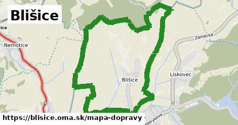 ikona Blišice: 1,06 km trás mapa-dopravy v blisice