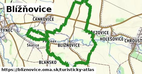 ikona Turistická mapa turisticky-atlas v bliznovice