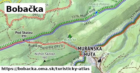 ikona Turistická mapa turisticky-atlas v bobacka