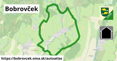 ikona Mapa autoatlas v bobrovcek