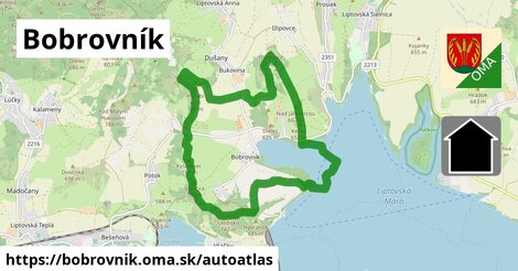 ikona Mapa autoatlas v bobrovnik