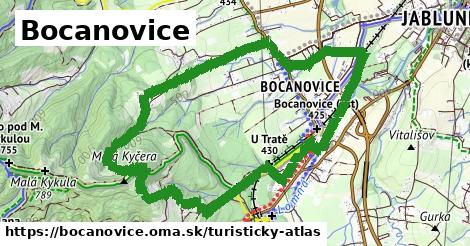 ikona Turistická mapa turisticky-atlas v bocanovice