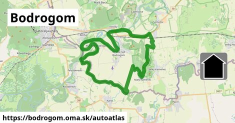 ikona Mapa autoatlas v bodrogom