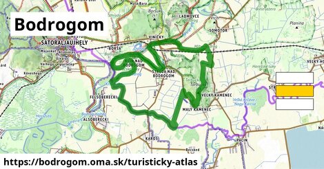 ikona Turistická mapa turisticky-atlas v bodrogom