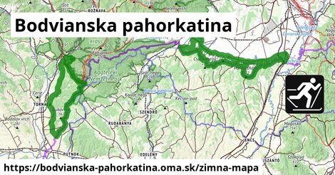 ikona Zimná mapa zimna-mapa v bodvianska-pahorkatina