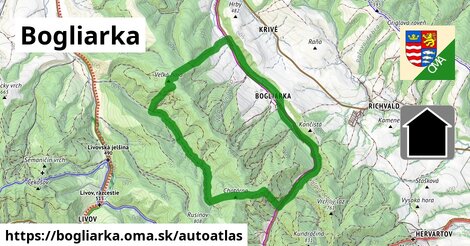 ikona Mapa autoatlas v bogliarka