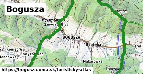 ikona Turistická mapa turisticky-atlas v bogusza