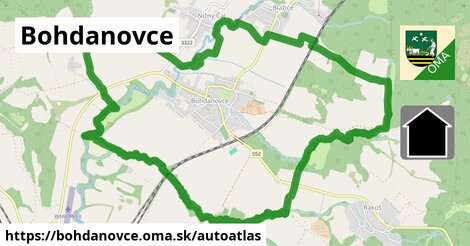 ikona Mapa autoatlas v bohdanovce