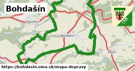 ikona Bohdašín: 9,1 km trás mapa-dopravy v bohdasin