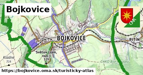 ikona Turistická mapa turisticky-atlas v bojkovice