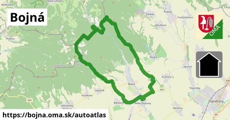 ikona Mapa autoatlas v bojna