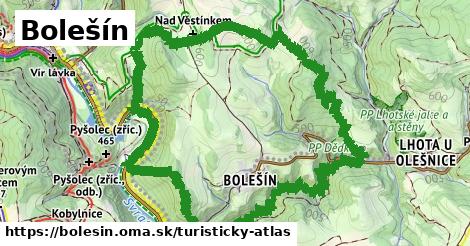 ikona Turistická mapa turisticky-atlas v bolesin