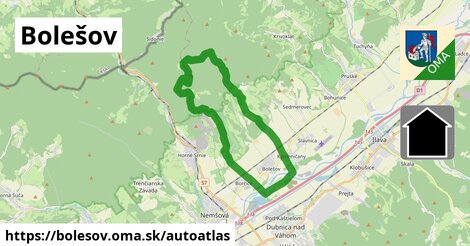 ikona Mapa autoatlas v bolesov