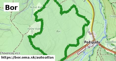 ikona Mapa autoatlas v bor