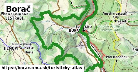 ikona Turistická mapa turisticky-atlas v borac