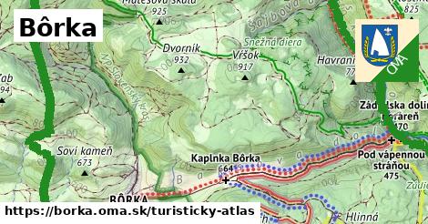 ikona Turistická mapa turisticky-atlas v borka