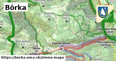 ikona Zimná mapa zimna-mapa v borka