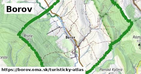 ikona Borov: 0 m trás turisticky-atlas v borov