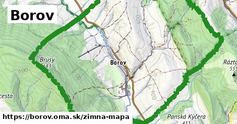 ikona Zimná mapa zimna-mapa v borov