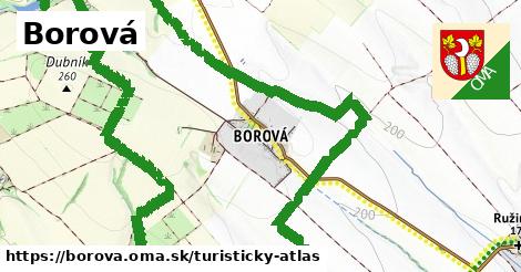 ikona Turistická mapa turisticky-atlas v borova