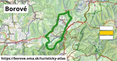 ikona Turistická mapa turisticky-atlas v borove